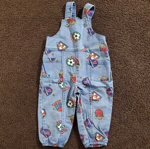 Healthtex Vintage Denim Sports Overall Size 18 Months